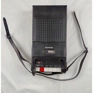 Vintage Hitachi TRQ-220 Portable Cassette Recorder With Case FOR PARTS / REPAIR
